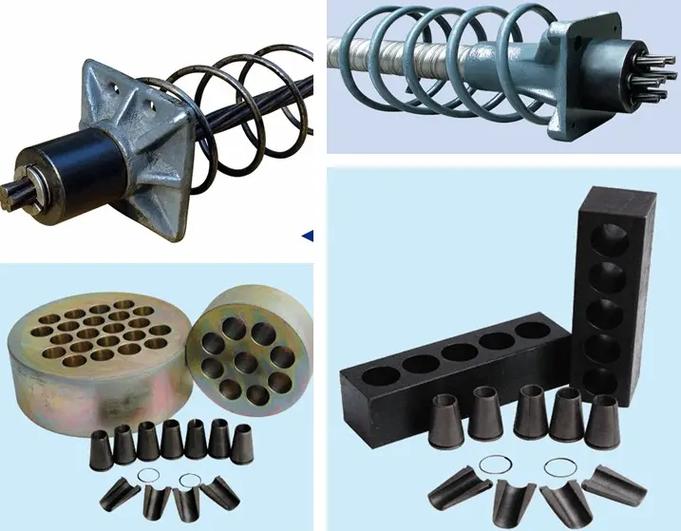 預應力張拉中關鍵構件的作用解析 錨具、夾具、錨墊板與螺旋筋